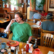 Whiting chats on his new phone at a local Marc's Big Boy.